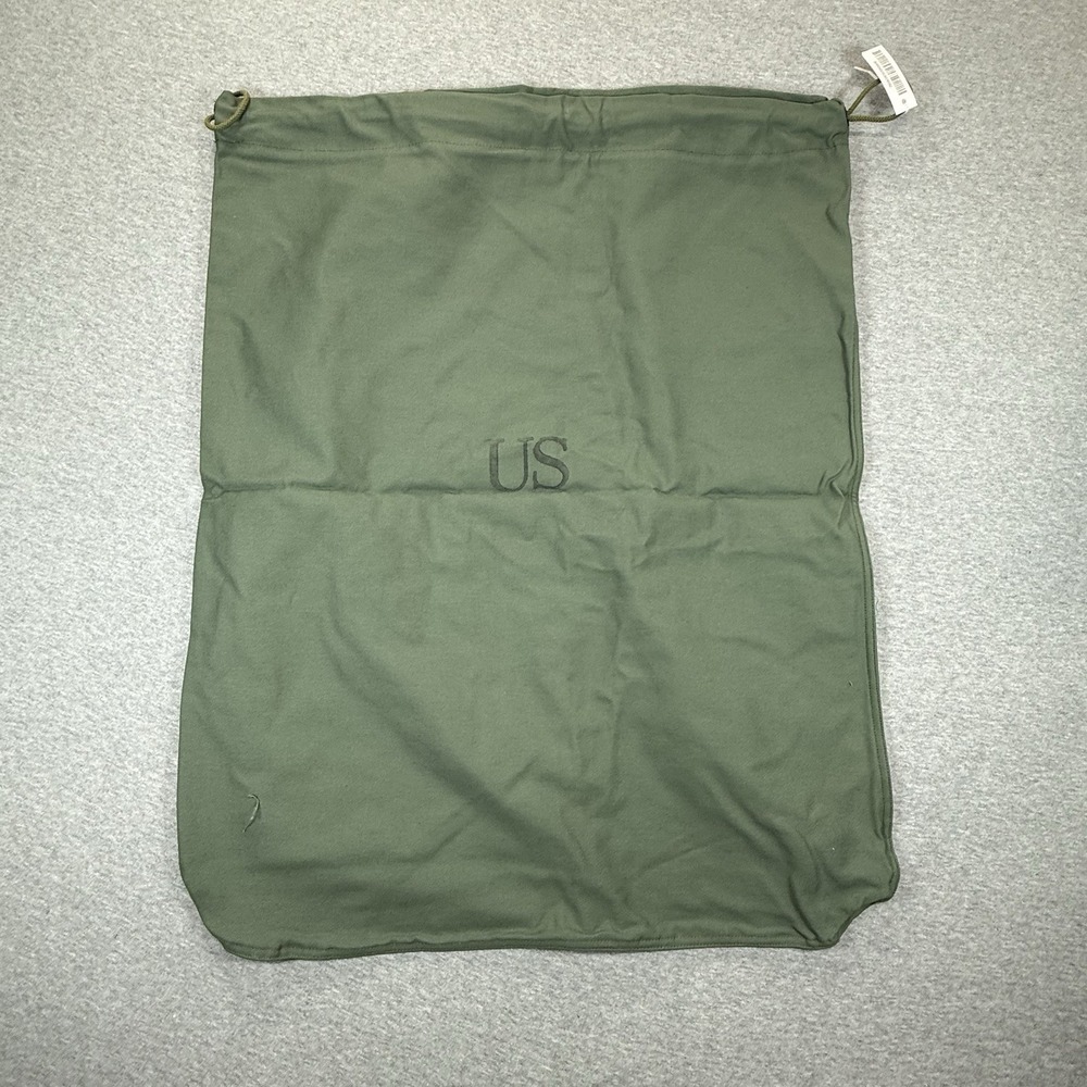 New Genuine US Army Military Barracks Laundry Clothes Bag Green 8465-00-530-3692